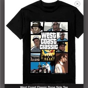 🔥NEW BLACK TSHIRT CLASSIC RAPPERS FROM THE WEST COAST Size 2x UNISEX 💯 Cotton